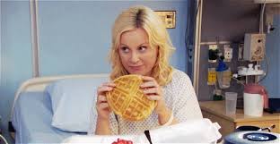 Image result for leslie knope sick gif