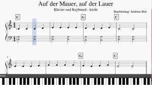 Musiknoten für klavier und keyboard für anfänger. Kinderlieder Von Sehr Leicht Bis Mittelschwer Zuhause Klavier Oder Gitarre Lernen