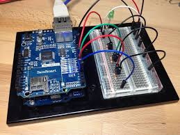 Aufbau Der Schaltung Auf Breadboard Und Arduino Arduino Computer Elektronik