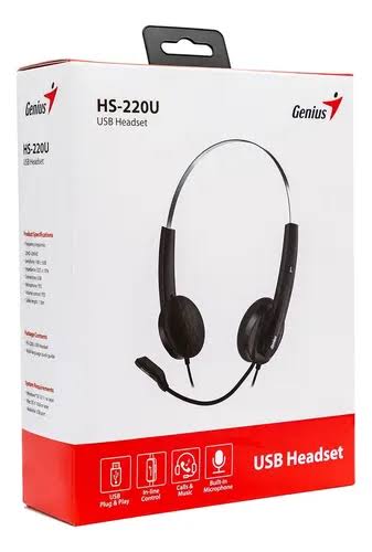 Diadema Genius Usb Hs-220U Con Audifono