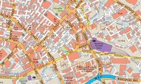 Mánchester es una ciudad inglesa. Royalty Free Manchester Illustrator Vector Format City Map