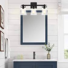 Home Decorators Collection Stonedale 20 in. 3-Light Black Vanity Light  HDLI006