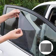 Can be made for an. 2pcs 42x38cm Diy Car Sun Shades Film Sun Protection Window Cover Black Pvc Sunshade Side Window Shield With Small Holes Side Window Sunshades Aliexpress