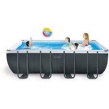 Intex Pool Prism Frame Square Pool Komplettset Set Online Kaufen Otto Pool Rechteckig Swimming Pool Schwimmbad Designs