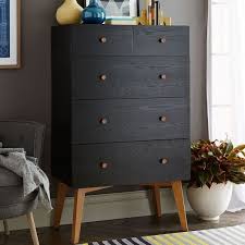 Makeover a simple ikea malm dresser into a modern dresser perfect for your bedroom. Tall Storage 5 Drawer Dresser Black Home Decor Furniture Makeover Furniture