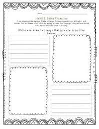 Being Proactive Write And Draw Proactive Middle School Books Kids Writing
