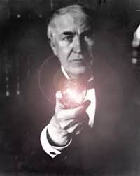 What inspired Thomas Edison to invent the lightbulb?