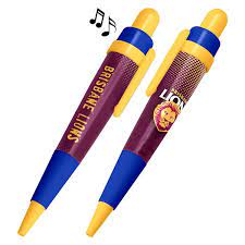 The brisbane lions logo colors with hex & rgb codes has 6 colors which are usafa blue (#0054a4), white (#ffffff), caramel (#ffe19b), maximum yellow red (#fdbf57), rose garnet (#a50044) and imperial purple (#7c003e). Afl Brisbane Lions Musical Pen Westfield