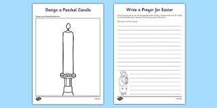 Wax candle fire in silhouette style. Design A Paschal Candle Activity Resource Creation