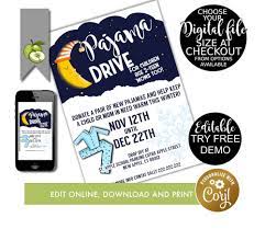 Each year, pj day has inspired more and more schools and businesses across the state of. Editable Pajama Party School Fundraiser Flyer And Etsy Fundraiser Flyer Drive Poster School Fundraisers