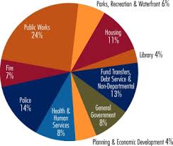 2008 Annual Report Budget Expenditure Chart City Of