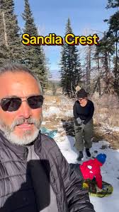 Made the most of the snow up in the Sandias and took the family sledding! ❄️