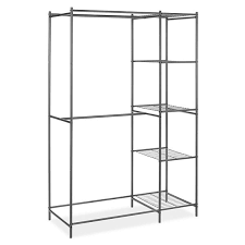 Indispensable into metal closet organizer accessories and footwear. Whitmor Metal Double Rod 5 Shelf Closet Organizer