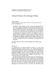 Enlightened leadership is spiritual if we understand spirituality not as some kind of religious dogma or ideology but as the domain of awareness where we experience values like truth, goodness, beauty, love and compassion, and also intuition, creativity, insight and focused attention. Pdf A Royal Garden The Ideology Of Eden Nick Wyatt Academia Edu
