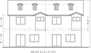 Inside, a combined living and dining room makes for a warm entertaining space. Duplex House Plans Town House Plans Reverse Living House Plans