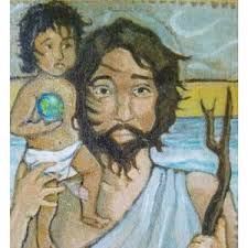 Saint Christopher Medal Gray