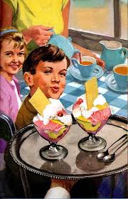 Chocolate syrup ice cream 25 cocoa flavored whipped cream, chocolate syrup, condensed milk and cinnamon are frozen overnight for an easy, rich ice cream. Pin On Vintage Images Paper Dolls