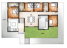Pelan lantai rumah 2 tingkat 4 bilik design terkini. 5 Bilik Tidur Bungalow House Plans House Plans Beach Homes Plans
