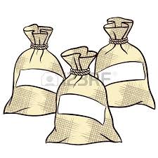 Sacks Of Flour Sugar And Salt Drawing Bag Free Clip Art Clip Art