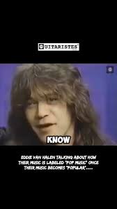 Eddie Van Halen talking about how...