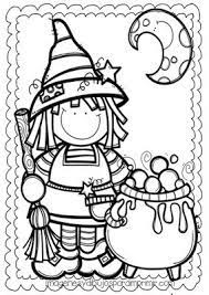 Dibujo Infantil De Halloween Para Colorear Con Una Bruja Halloween Coloring Pages Halloween Quilts Halloween Coloring