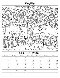 Download and print one of our august coloring pages to keep little hands occupied at home; August 2016 Calendar Coloring Page Coloring Calendar Calendar Pages Coloring Pages