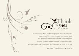 Thank You Wedding Wording Program Terserah Net Wedding Thank You Cards Wording Thank You Card Wording Thank You Note Template