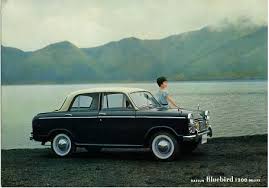 Image result for Mountain Fuji Blue 1959 Datsun
