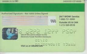 Maybe you would like to learn more about one of these? Bank Card Td Bank Td Bank United States Of America Col Us Vi 0325 2