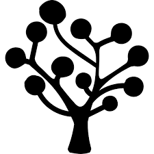 Download Tree Silhouette Of Circular Leaves Vector Svg Icon 2 Svg Repo