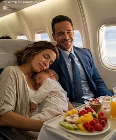 A tired mom and her baby fell asleep on a CEO's shoulder mid-flight — what she woke up to left her speechless 😱, The flight had been a nightmare from the start. Rachel, exhausted and overwhelmed, ...