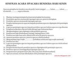 Maybe you would like to learn more about one of these? Contoh Susunan Upacara Bendera Senin Di Sekolah Berbagi Berbagai Cara