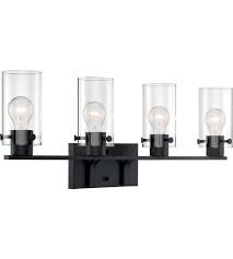 Nuvo 60 7274 Sommerset 4 Light 30 Inch Matte Black Vanity Light Wall Light