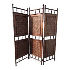 Tall double sided victorian tile brown canvas room divider $141.55. Vintage New Victorian Screens And Room Dividers Chairish