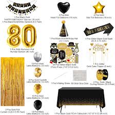 80th birthday party favors a candy buffet is a sweet idea for 80th birthday party favors. Buy 80th Birthday Decorations For Women Or Men 80 Year Old Birthday Party Supplies Gifts For Her Him Including Happy Birthday Banners Fringe Curtains Tablecloth Photo Props Foil Balloons Sash Online In