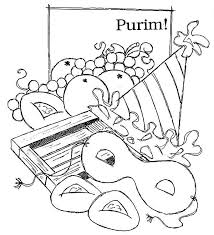 Set up a table outside and keep kids of all ages occupied with these spring pictures to color. Purim Holiday Food Coloring Page Food Coloring Pages Coloring Pages Cartoon Coloring Pages