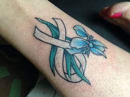 8 ribbon tattoo with quotations. White Ribbon Tattoos