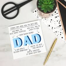 Start a free trial make a father's day ecard. Personalised Things That Make You Dad Daddy Card By The New Witty Notonthehighstreet Com