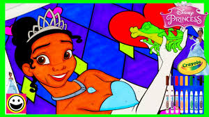 Watch me color disney princess tiana and her frog friend, from the disney animated movie, the princess and the frog! Crayola Giant Coloring Pages Disney Princess Colored Novocom Top