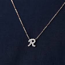 イニシャル r ネックレス