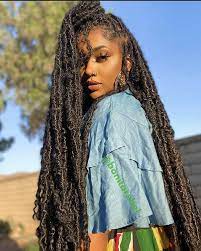 Bohemian Distressed Locs Price Type Of Hair Used Maintenance Faux Locs Hairstyles Locs Hairstyles Hair Styles