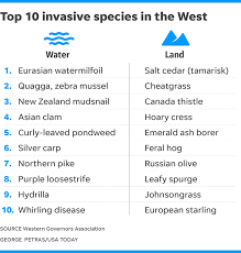 wga invasive species chart national caucus of