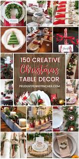150 Creative Diy Christmas Table Decorations Christmas Party Table Diy Christmas Table Christmas Table Decorations Diy