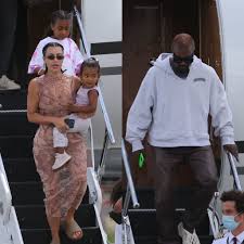 With the gorgeous mountains behind them, kim and kanye's family while kim's twitter feud currently seems to be unresolved, it looks like the wests are enjoying their stay in wyoming. Kim Kardashian Kanye West Return From Family Vacation Amid Drama