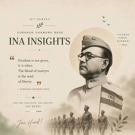 Foundation Day of Indian National Army Today, is the anniversary of the formation of the Azad Hind Government. Homage to all the brave soldiers of the India National Army who fought bravely