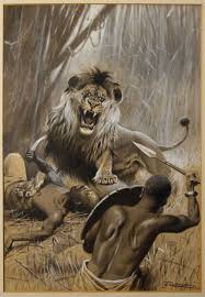Pin By Paul Samuels On Wilhelm Kuhnert 1865 1926 Big Cats Art Man Vs Nature Lion Art