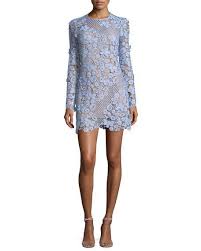 Self Portrait 3d Floral Guipure Lace Mini Cocktail Dress Mini Dress Mini Cocktail Dress Lace Shift Dress