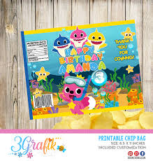 Yoga and breathing digital cards from our most popular kids card decks. Baby Shark Chip Bags Party Supplies 3grafik Com