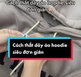 Cách thắt dây áo hoodie siêu đơn giản