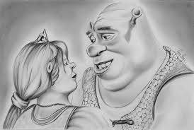 Shrek And Fiona Speed Drawing Drawings Shrek Art